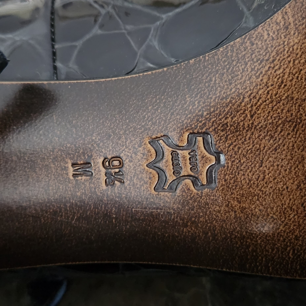 Donald J Pliner Couture Charo Croc Leather High Heel Pumps ITALY - Picture 7 of 8